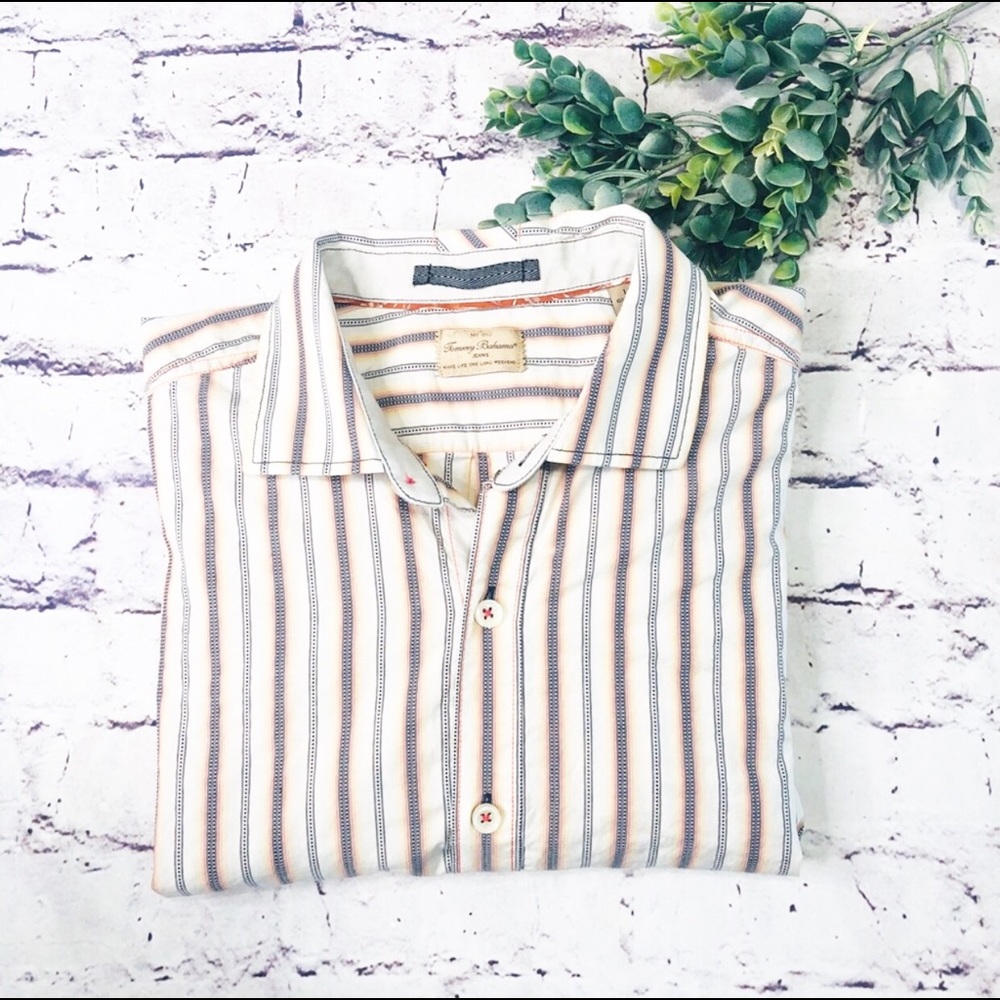 Tommy Bahama Jeans Cotton Long Sleeve Button L